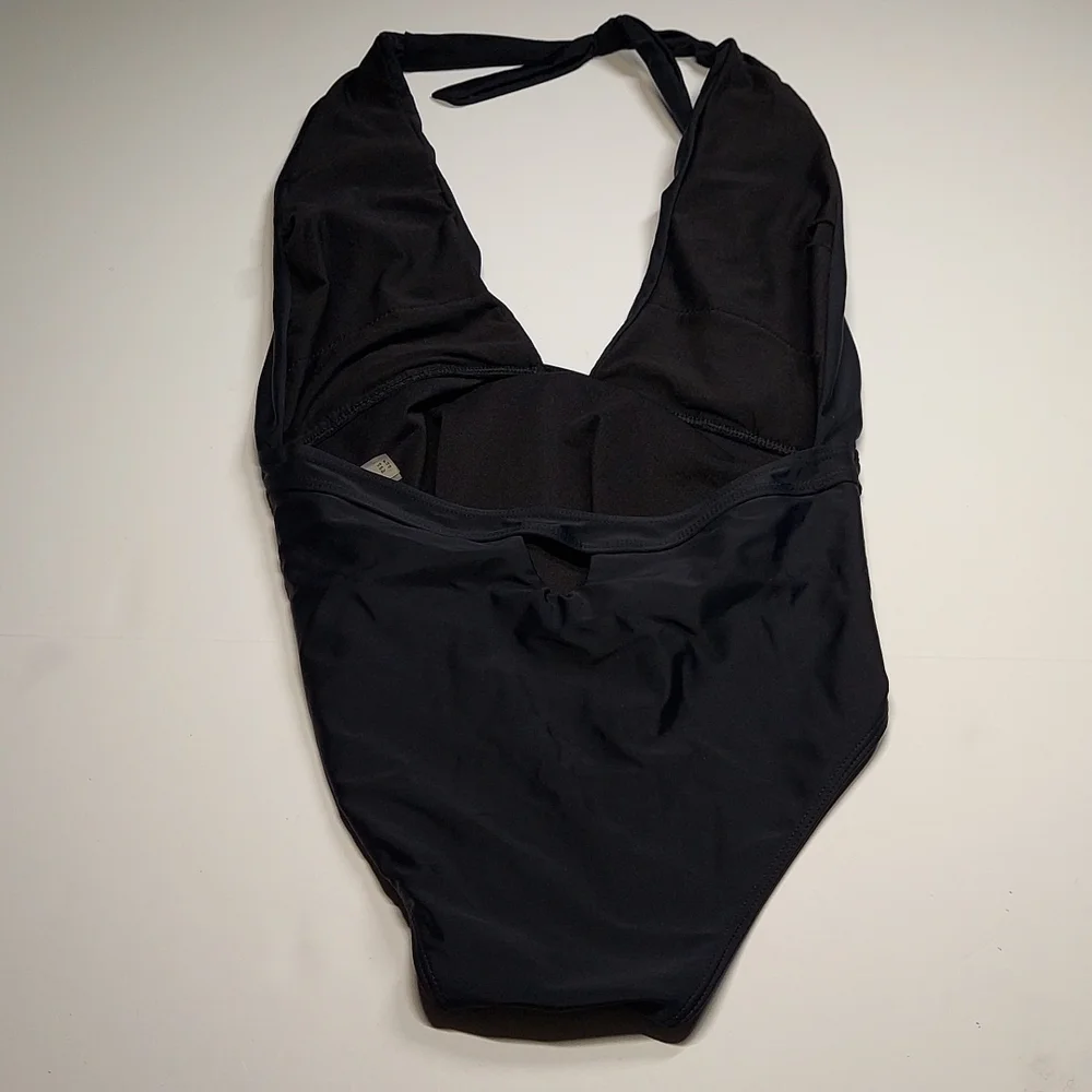 Lizaful Black One Piece Swimwear 8